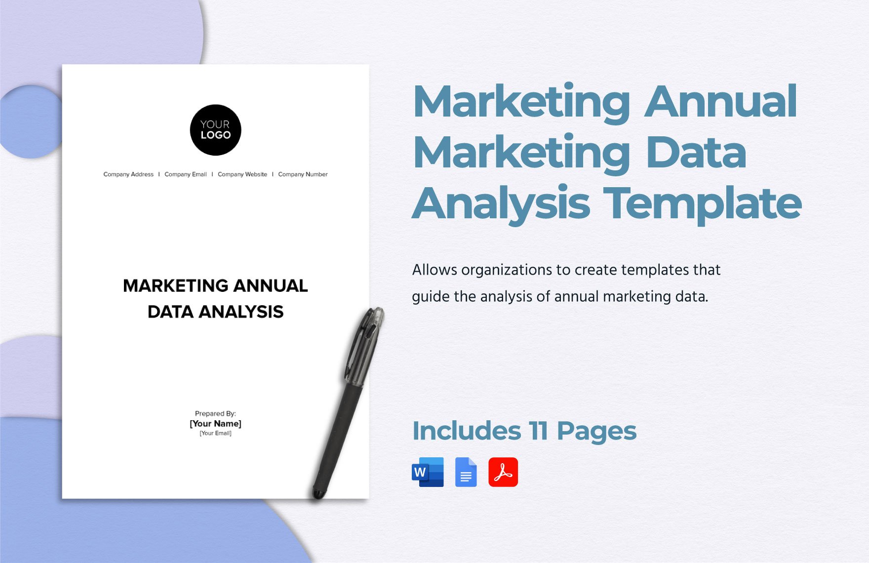 Marketing Annual Marketing Data Analysis Template