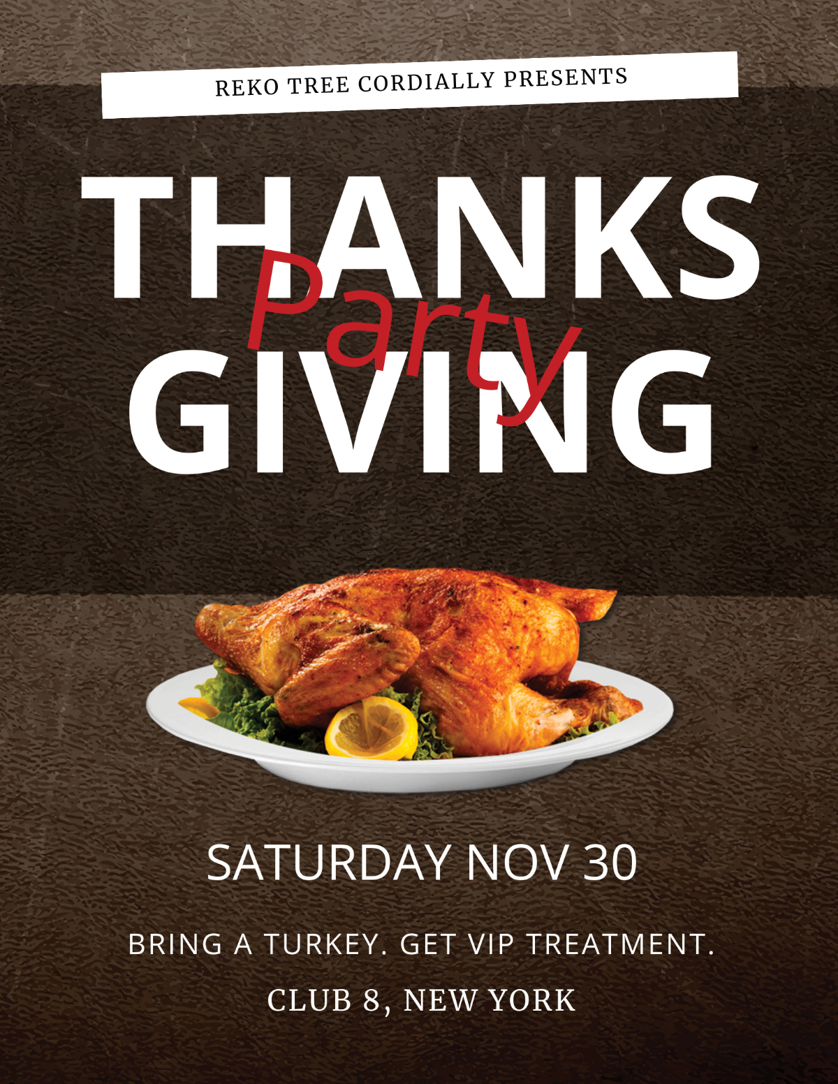 Thanksgiving Party Flyer Template