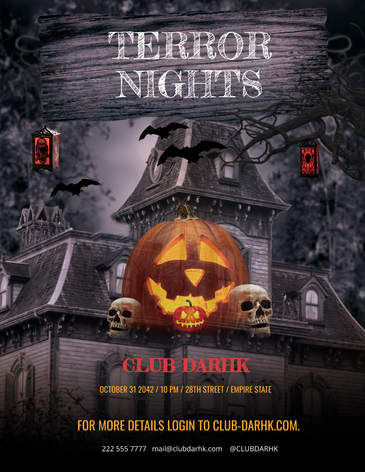 Halloween Terror Night Flyer