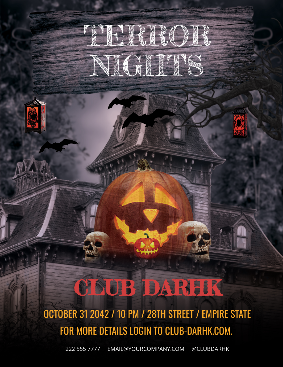 Halloween Terror Night Flyer Template
