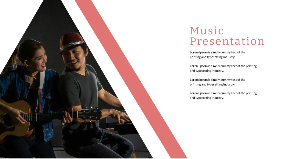 Free Music Powerpoint Presentation Template to Edit Online