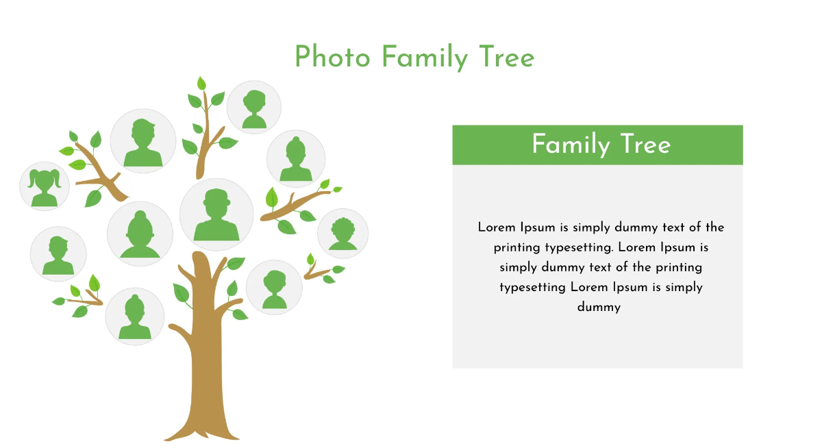 Free Family Tree Powerpoint Presentation Template to Edit Online