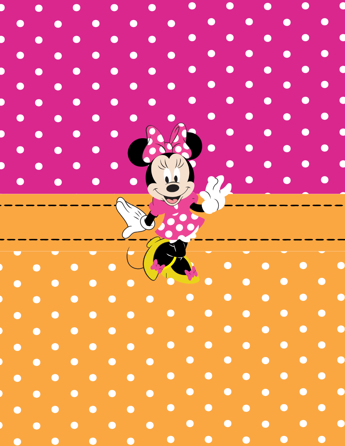 Minnie Mouse Binder Cover Template
