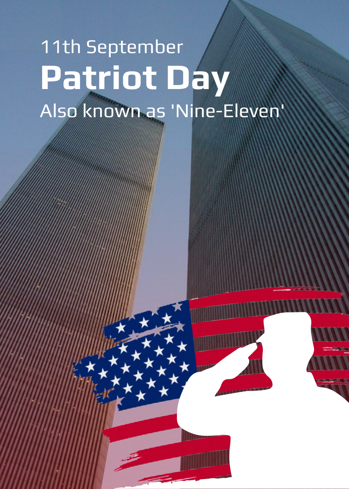 Free Patriot Day Greeting Card Template