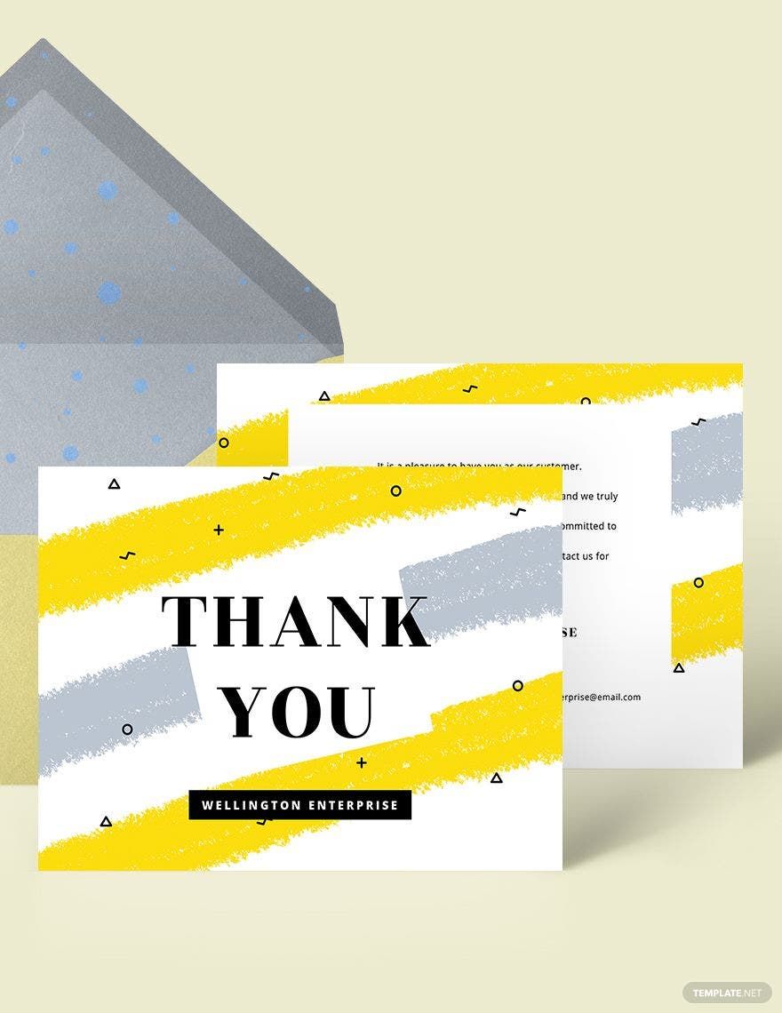 Business Thank You Card Template