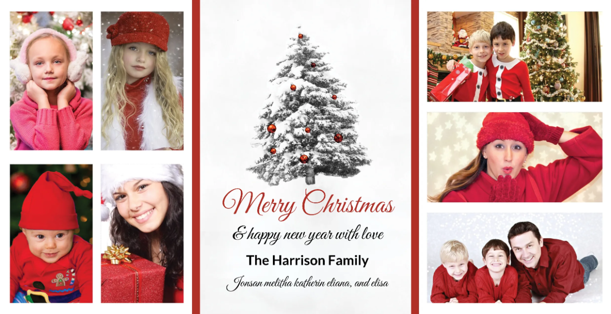 Free Christmas Photo Templates To Customize Online