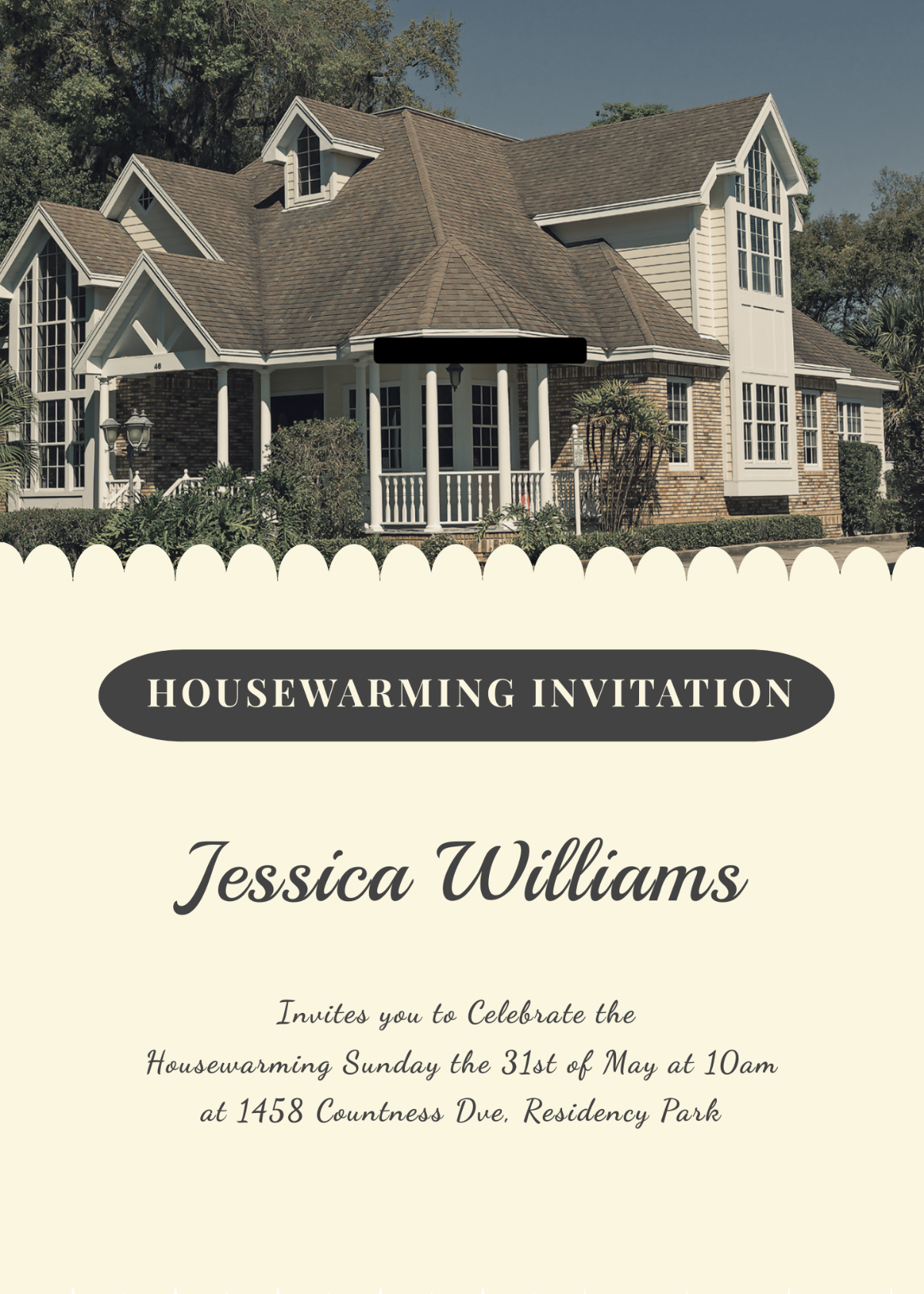 Welcoming Housewarming Invitation Card Template - Edit Online & Download