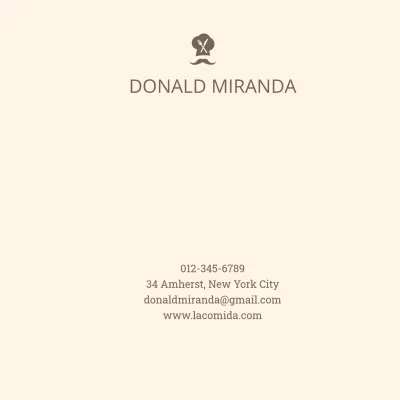 Free Square Business Card Template to Edit Online