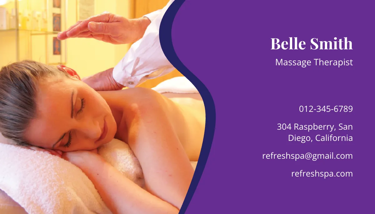 Free Spa Center Business Card Template to Edit Online Free Spa Center Business Card Template to Edit Online