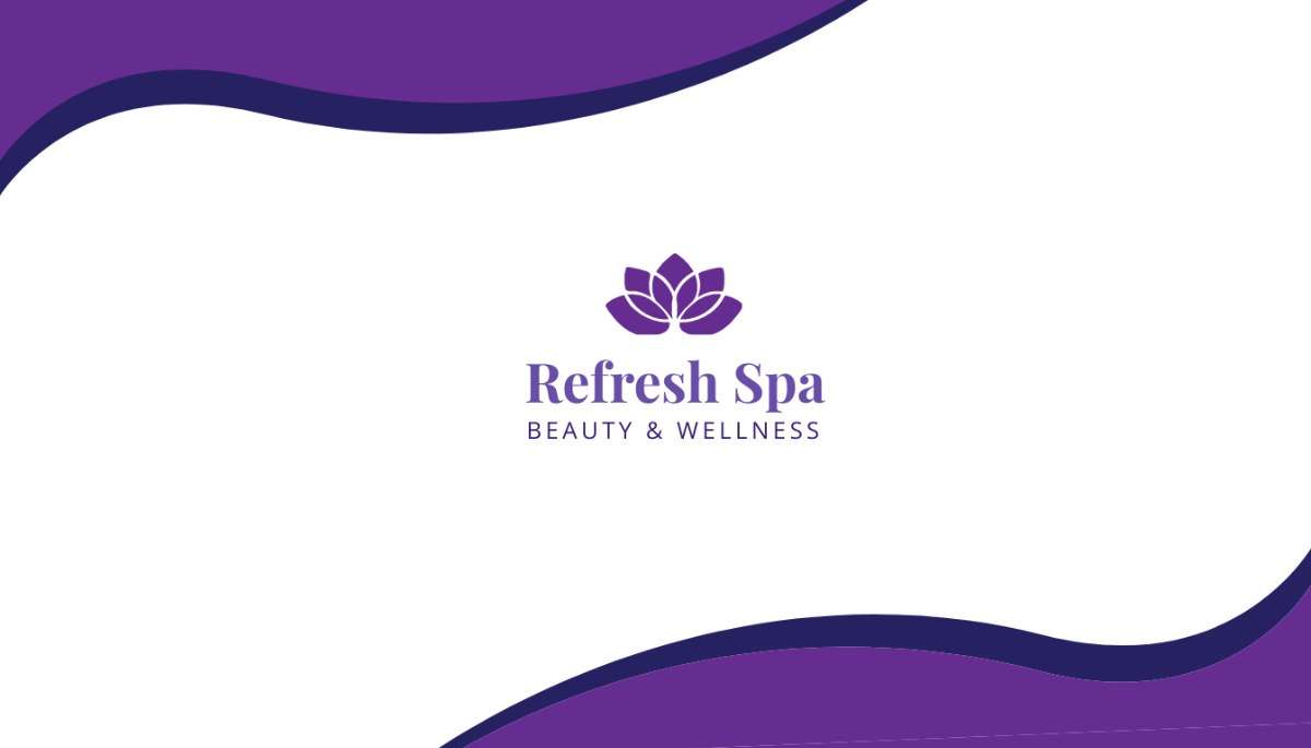 Spa Center Business Card Template