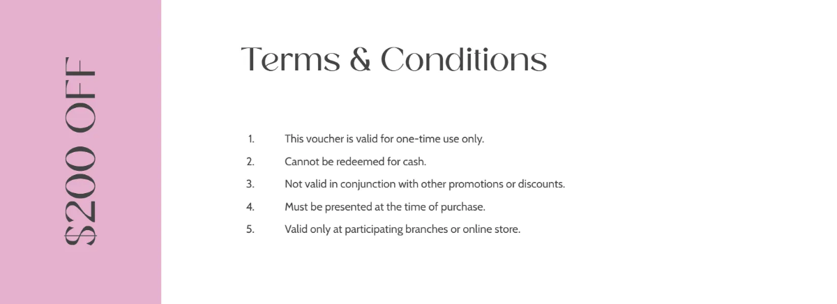 Free Discount Voucher Template to Edit Online