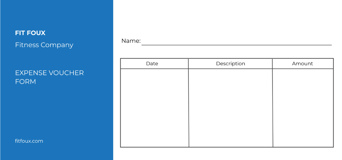 Expense Voucher Template - Edit Online & Download