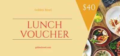 Free Lunch Voucher Template to Edit Online