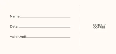 Free Simple Gift Voucher Template to Edit Online