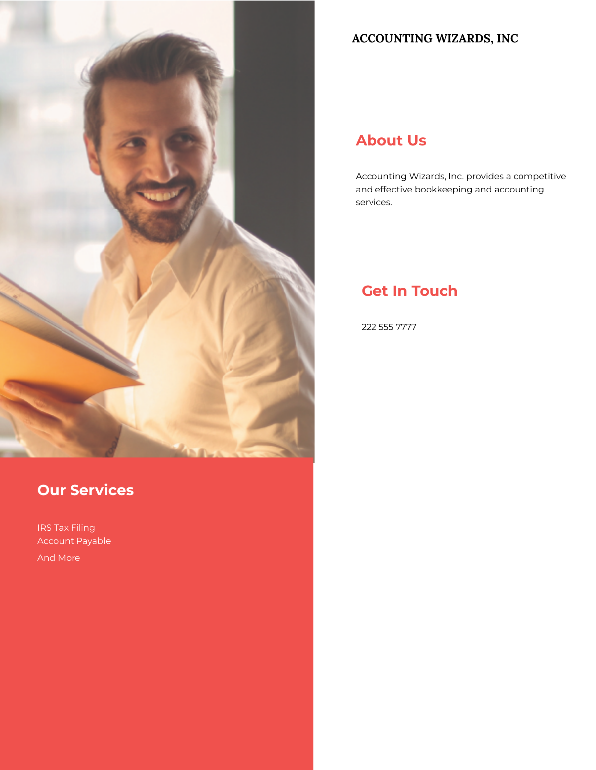 Accounting & Bookkeeping Services Flyer Template - Edit Online & Download