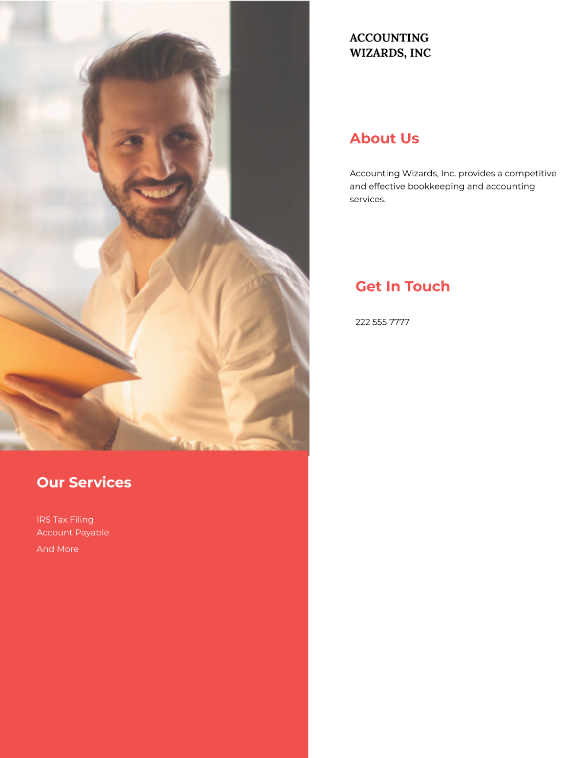Accounting & Bookkeeping Services Flyer Template