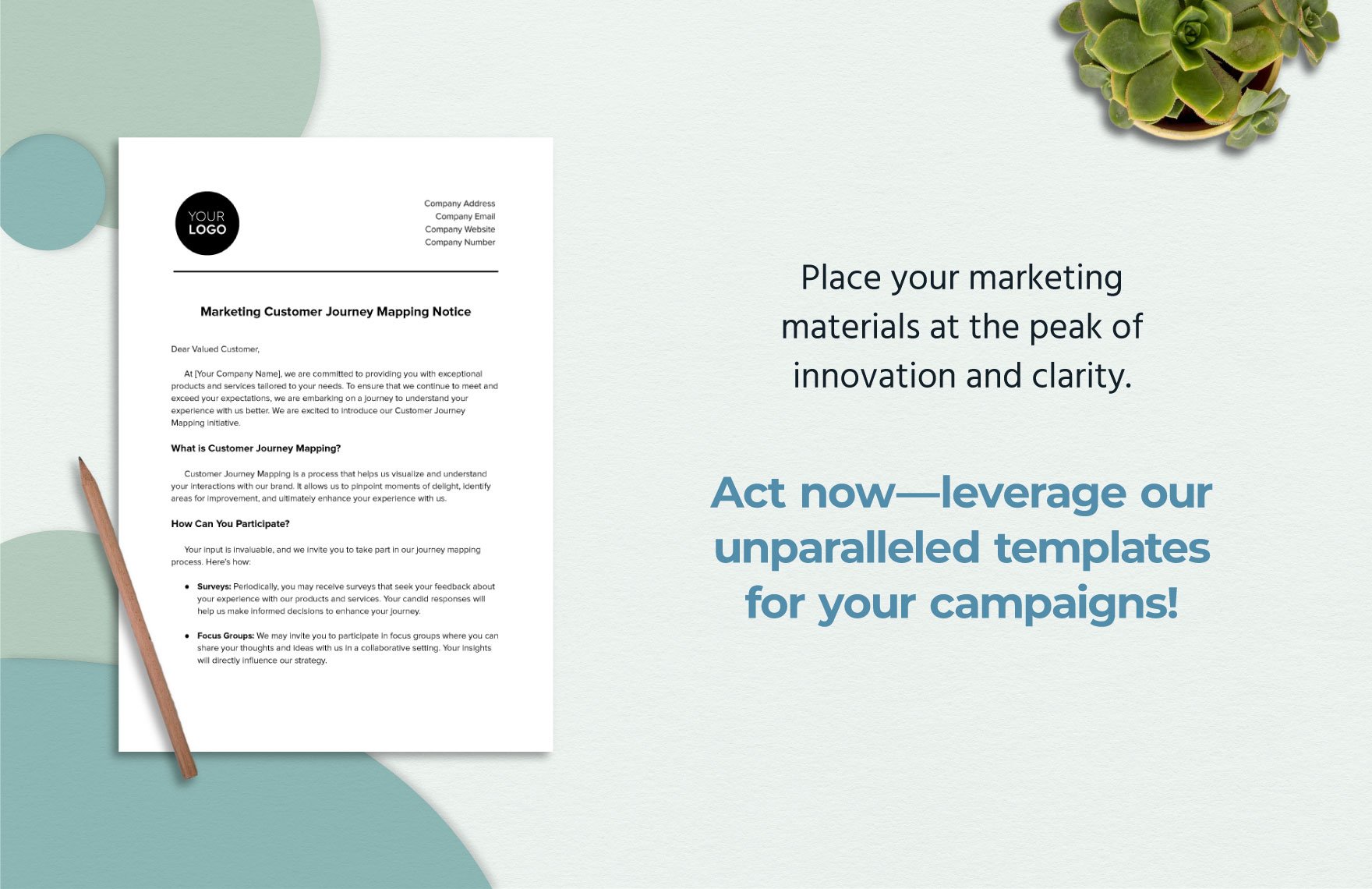 Marketing Customer Journey Mapping Notice Template