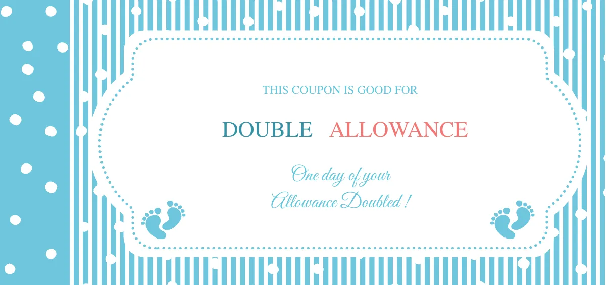 Free Coupon Book for Kids Template to Edit Online