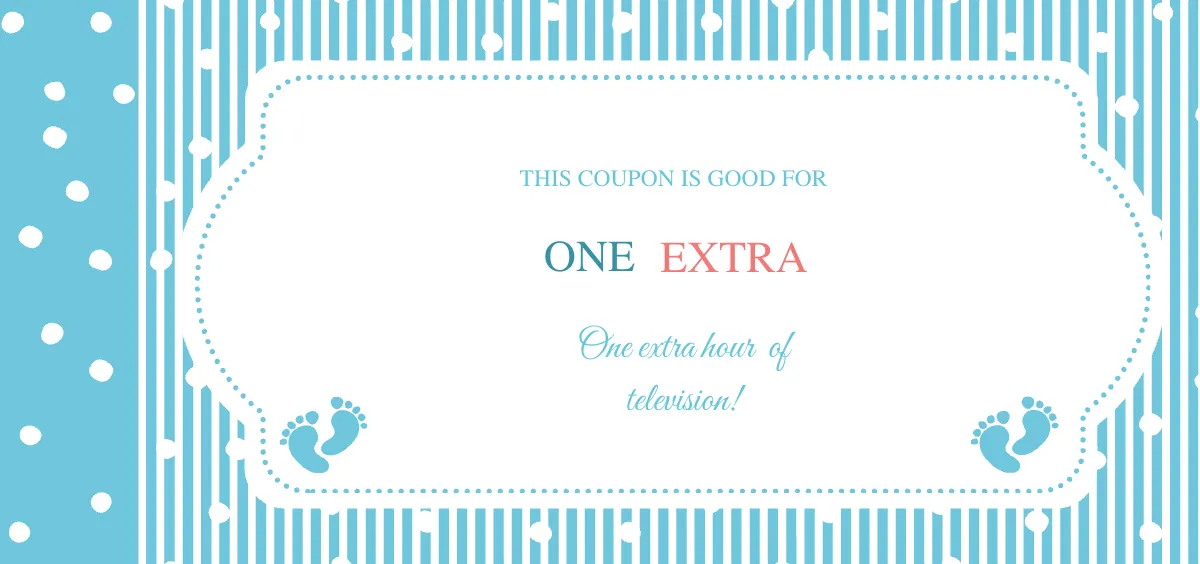 Free Coupon Book for Kids Template to Edit Online