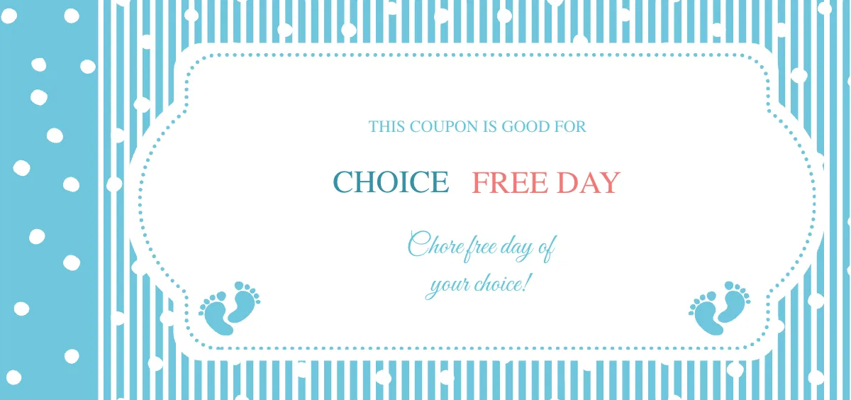 Free Coupon Book for Kids Template to Edit Online