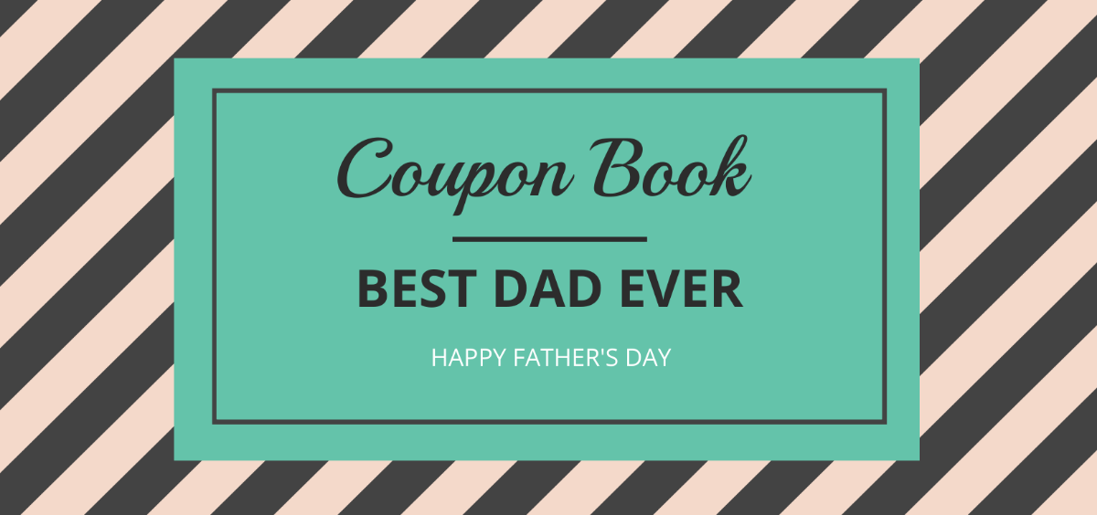 Just for Dad Coupon Book Template