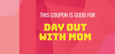 Free Just for Mom Coupon Book Template to Edit Online