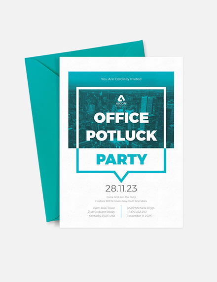 Office Potluck Invite