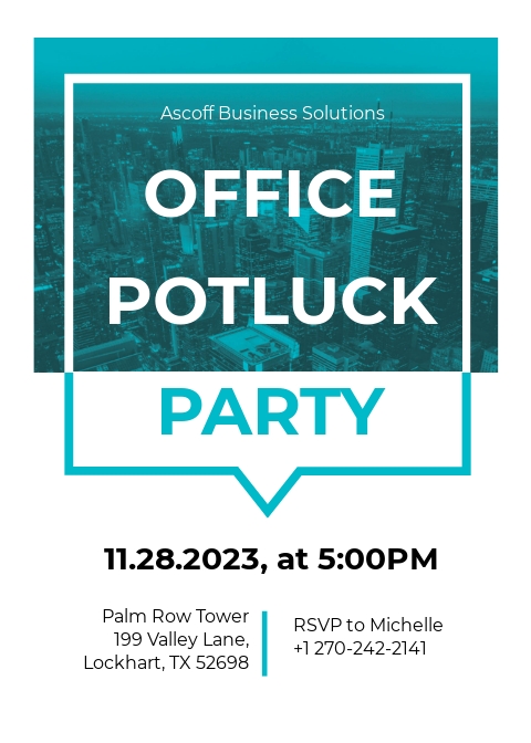 4+ FREE Potluck Invitation Templates [Customize & Download] | Template.net