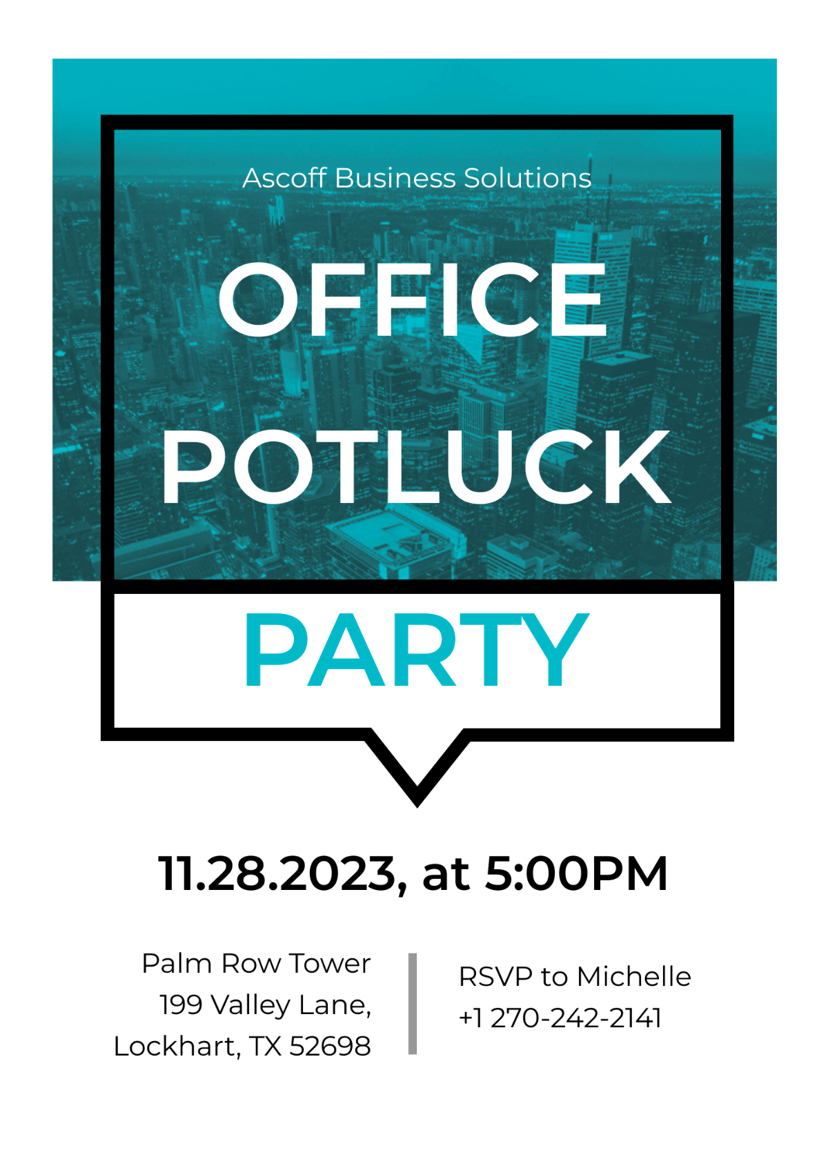 FREE Office Invitation Template Download in Word, Google Docs