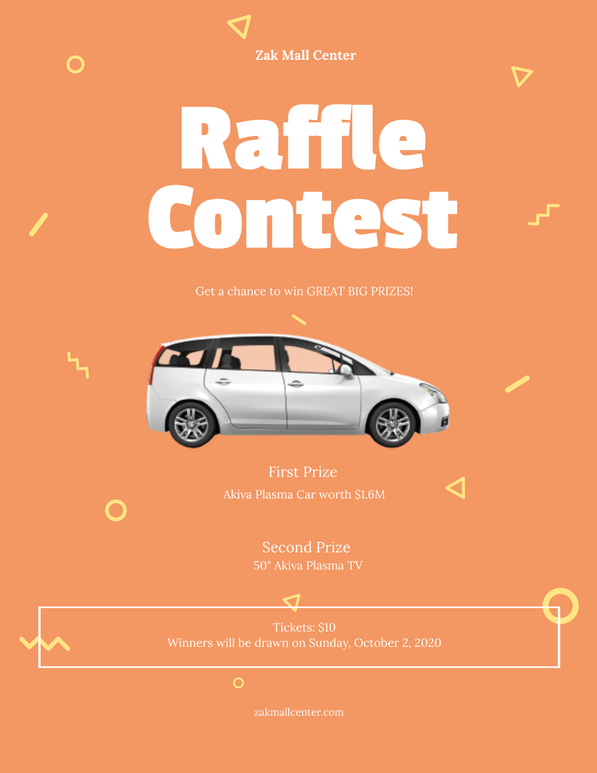 Raffle Flyer Template - Edit Online & Download