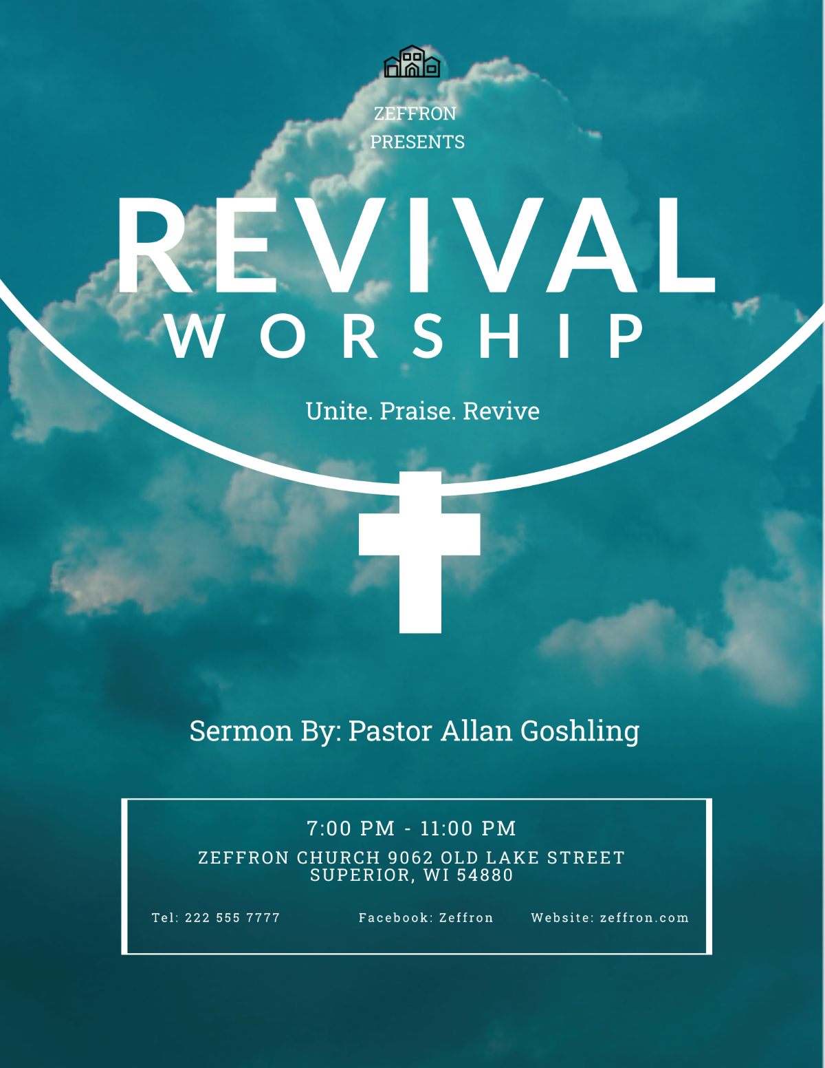 Revival Flyer Template - Edit Online & Download