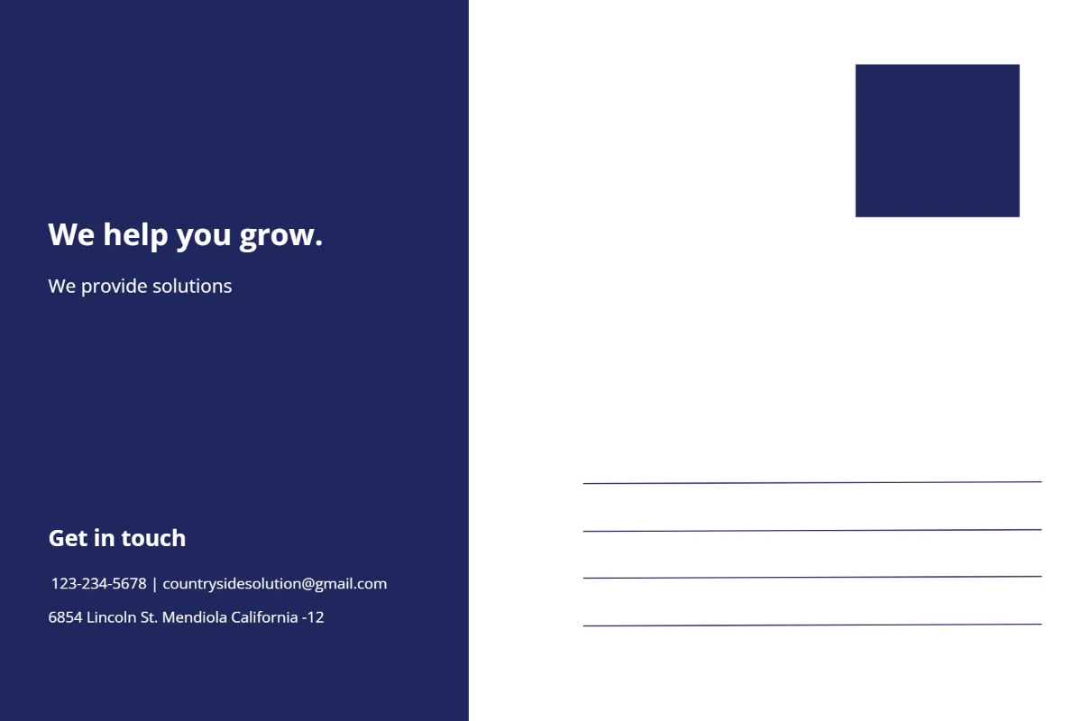 Free Corporate Postcard Template to Edit Online
