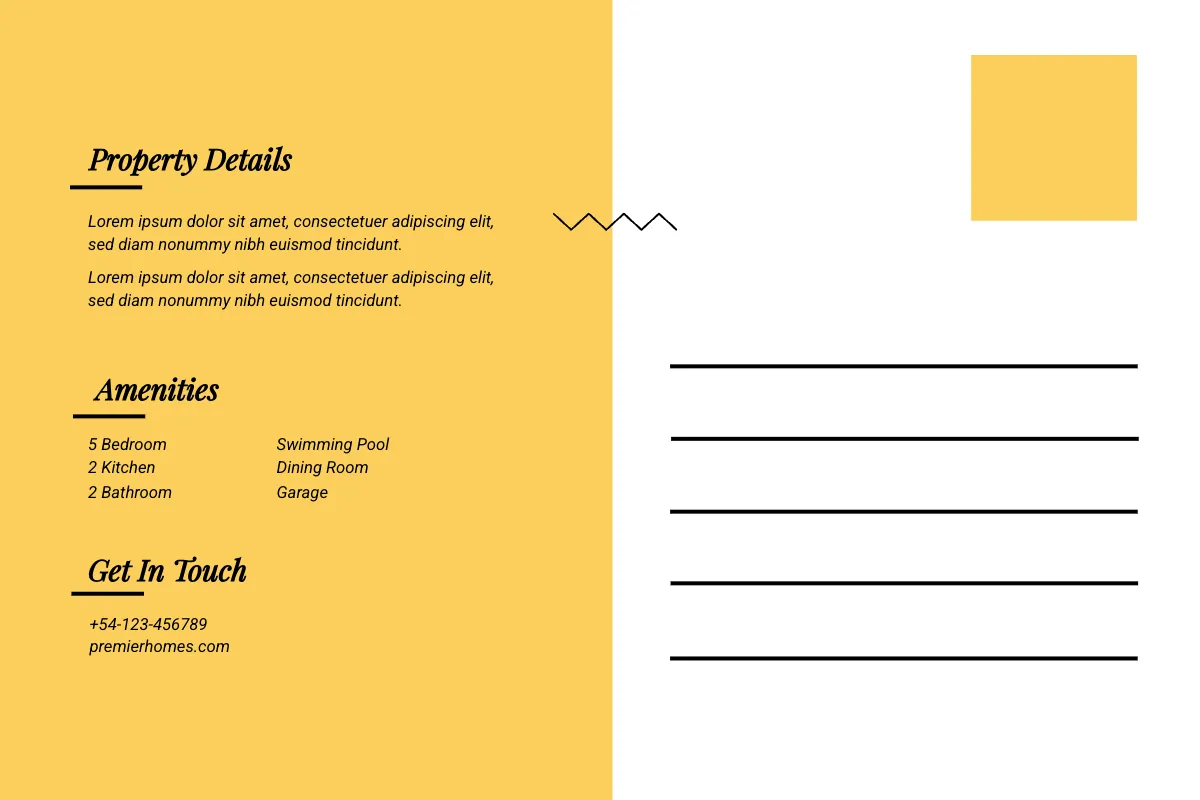 Free Real Estate Postcard Template to Edit Online