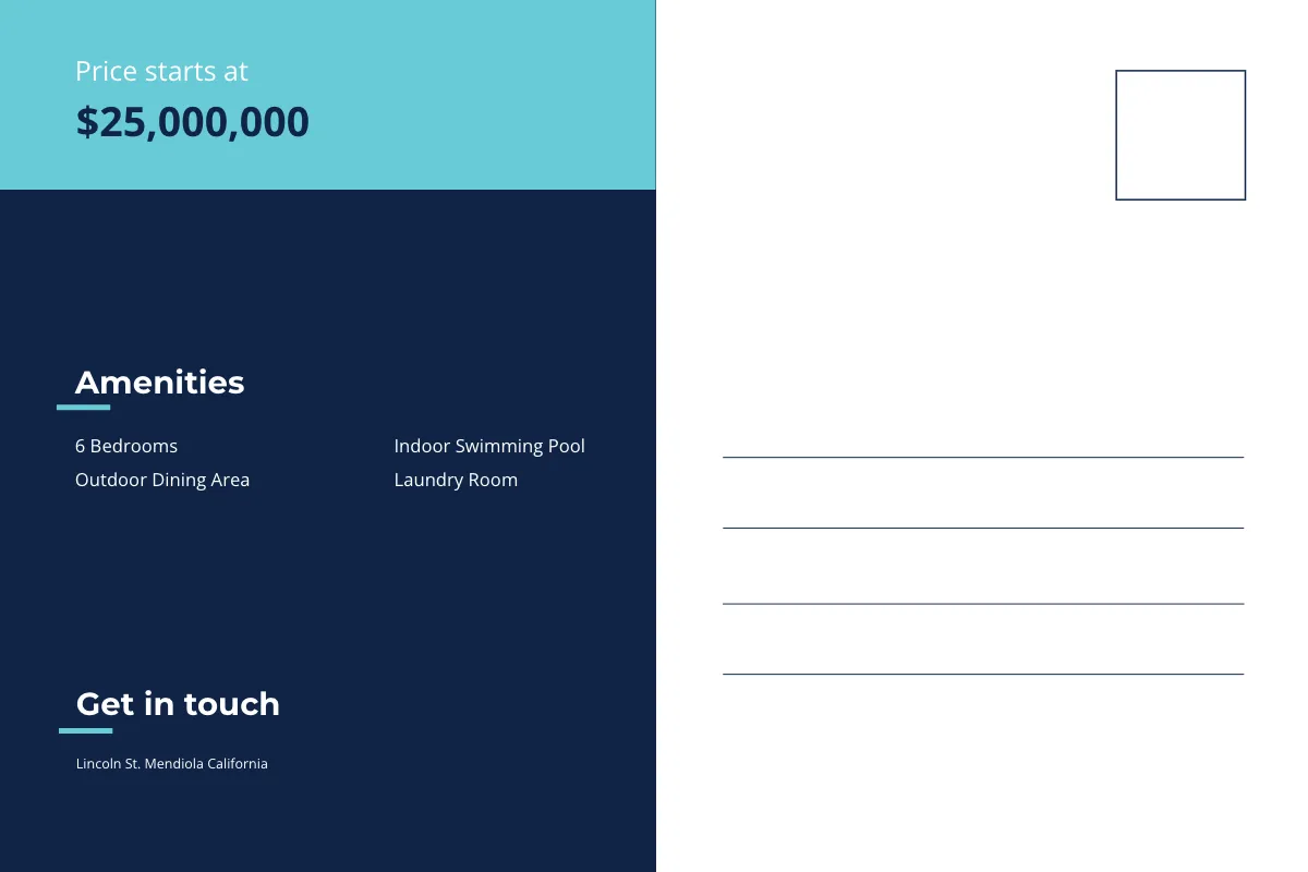 Free Sample Realtor Postcard Template to Edit Online