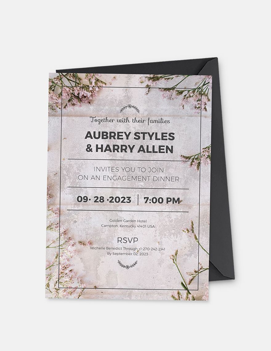 Rustic Engagement Party Invitation