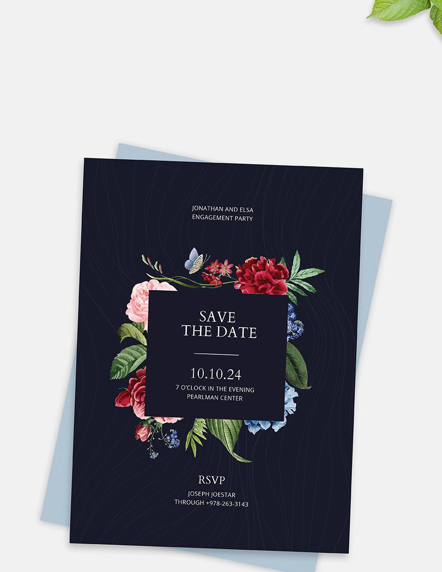 Save the Date Party Invitation