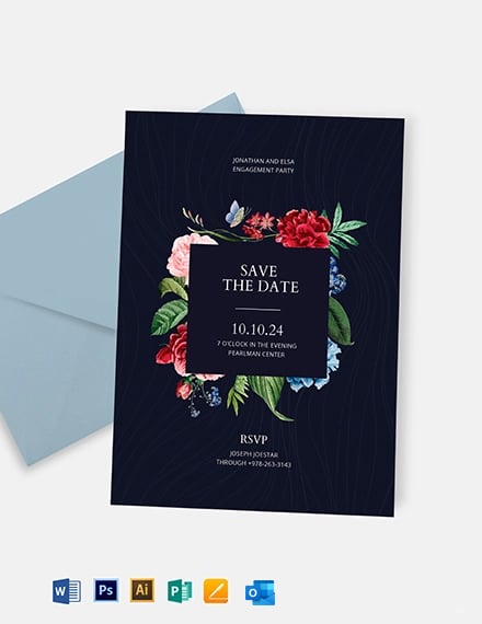 Free save the date card templates to edit and print