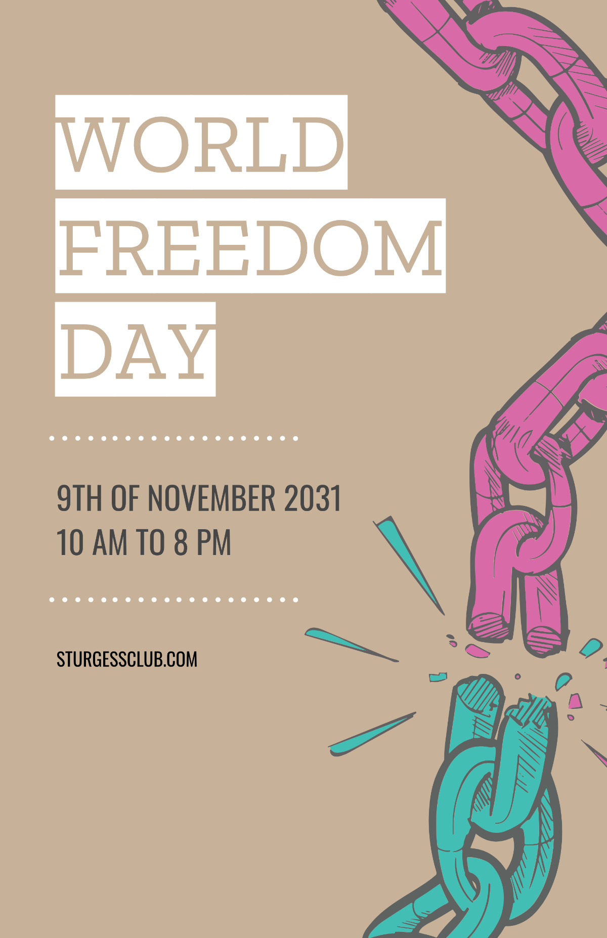 World Freedom Day Poster Template - Edit Online & Download