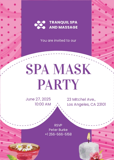 7+ FREE Spa Invitation Templates [Customize & Download] | Template.net