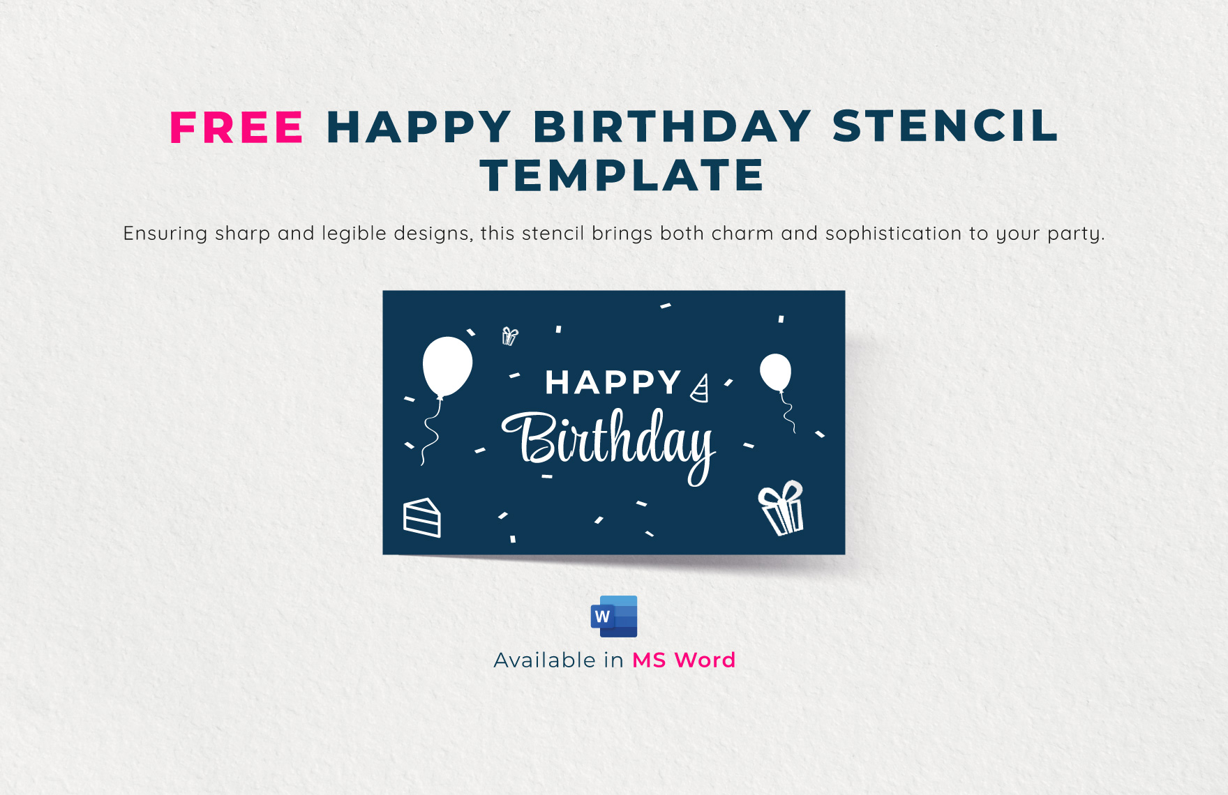 Stencil Happy Birthday Piccolo Per Scrapbooking E Biglietti D'auguri - Stanzenshop