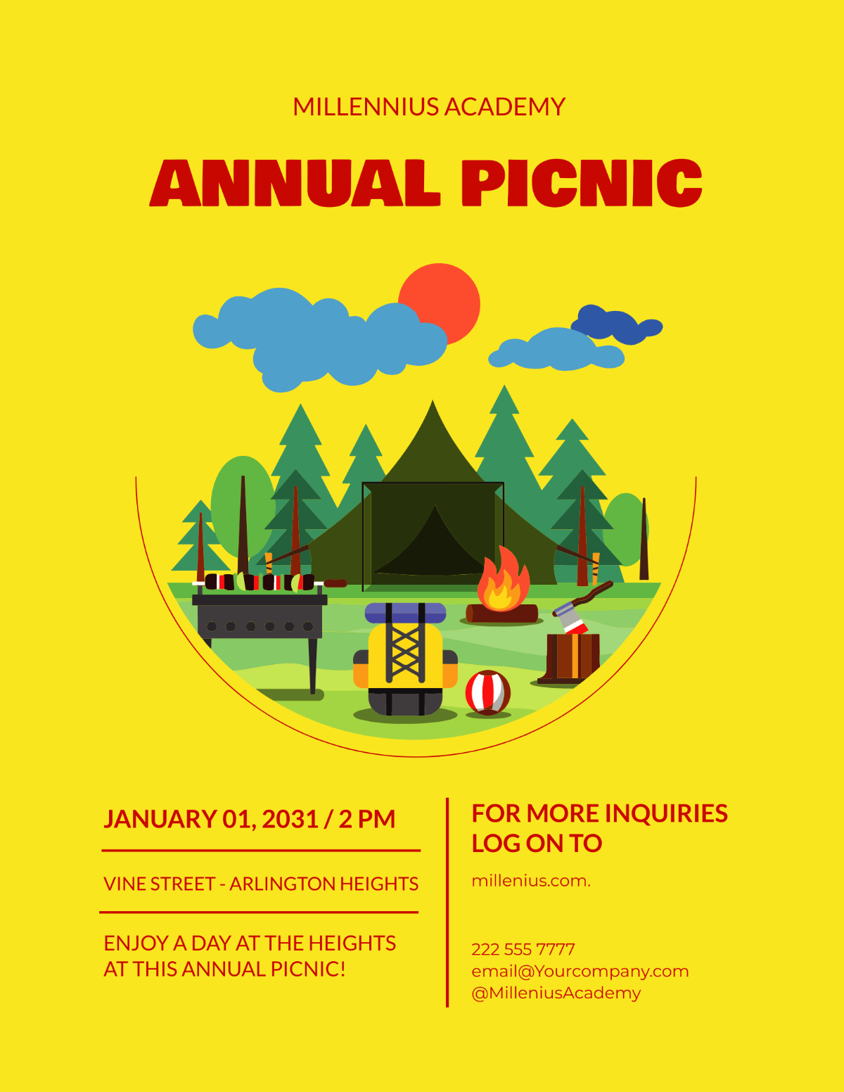 Picnic Flyer Template