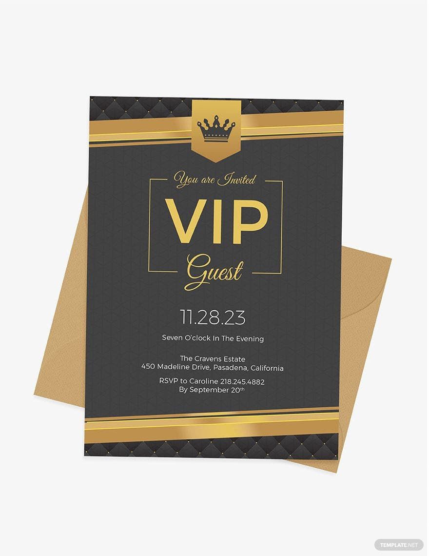 VIP Invitation Template