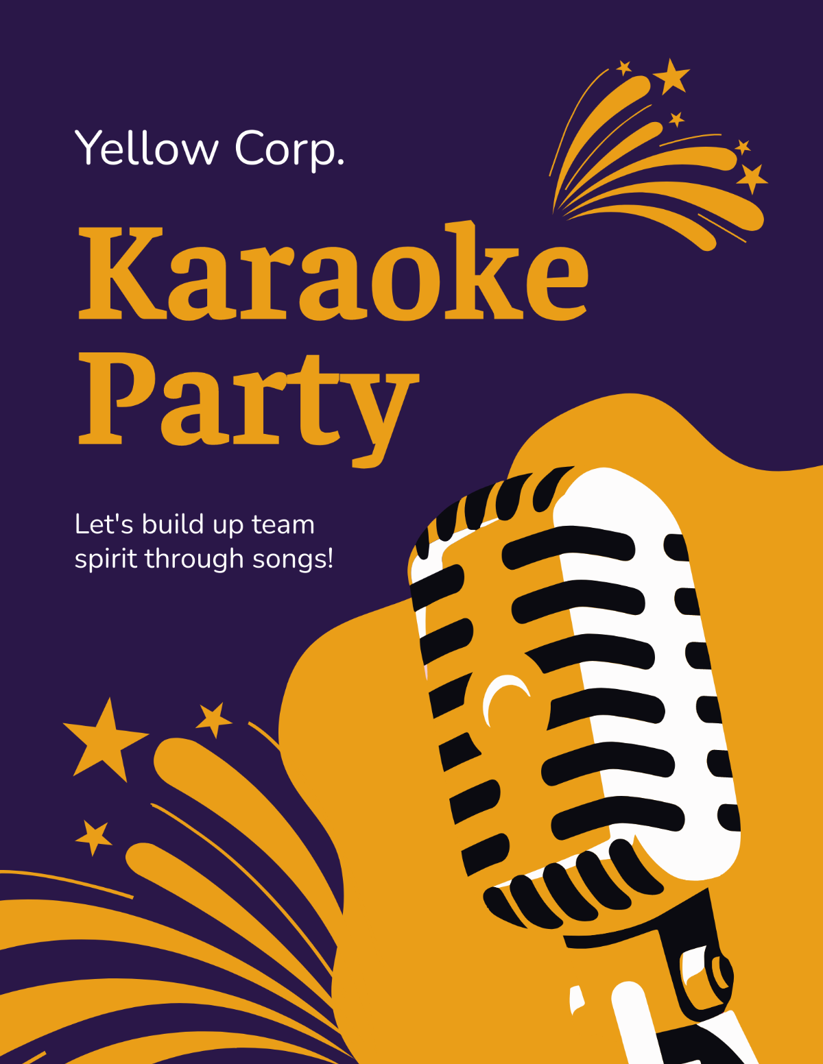 Free Karaoke Party Flyer Template