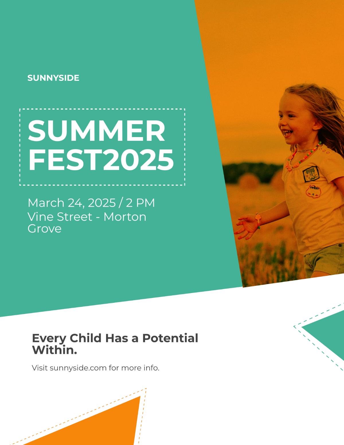 Free Kids Summer Fest Flyer Template
