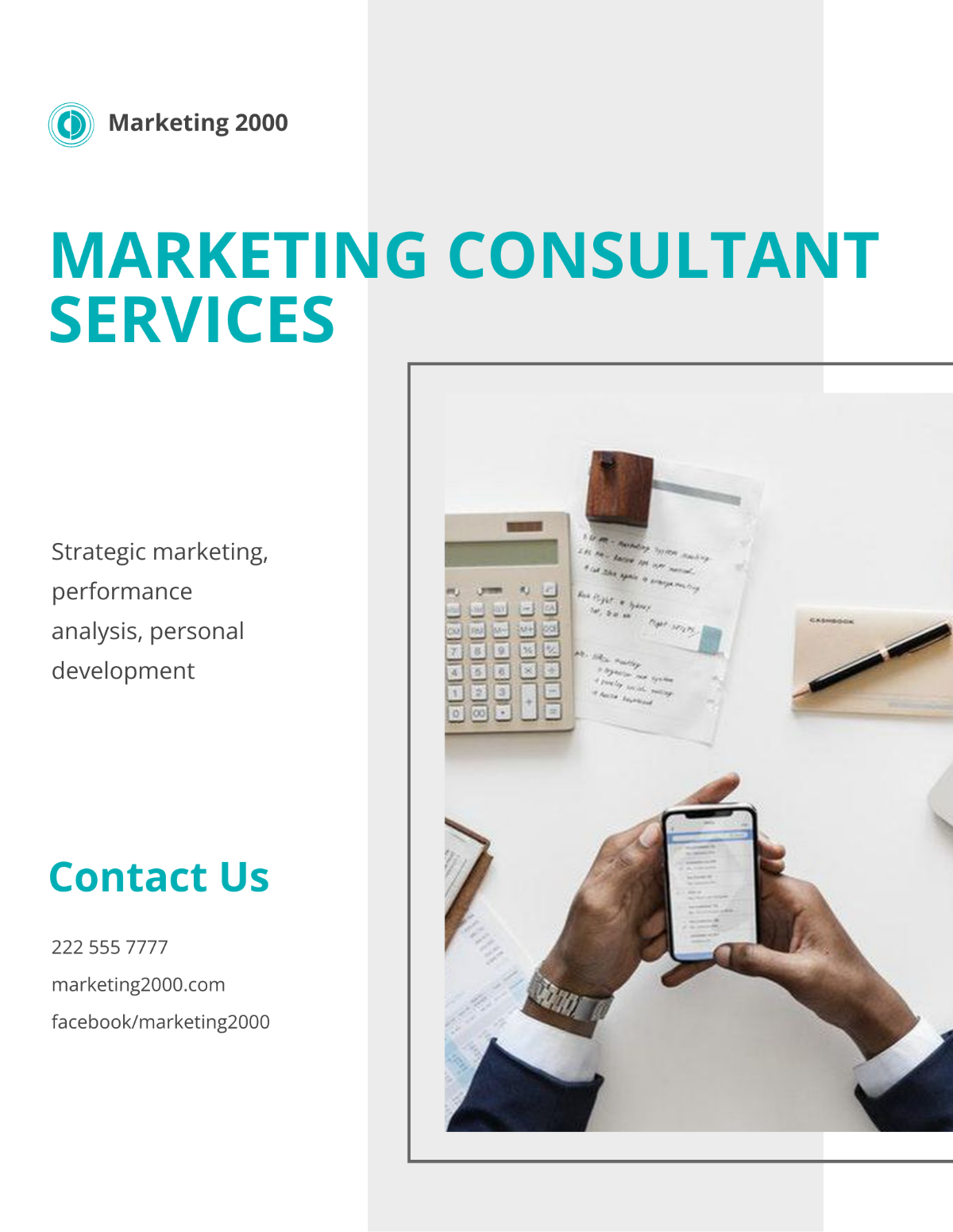 Marketing Consultant Flyer Template