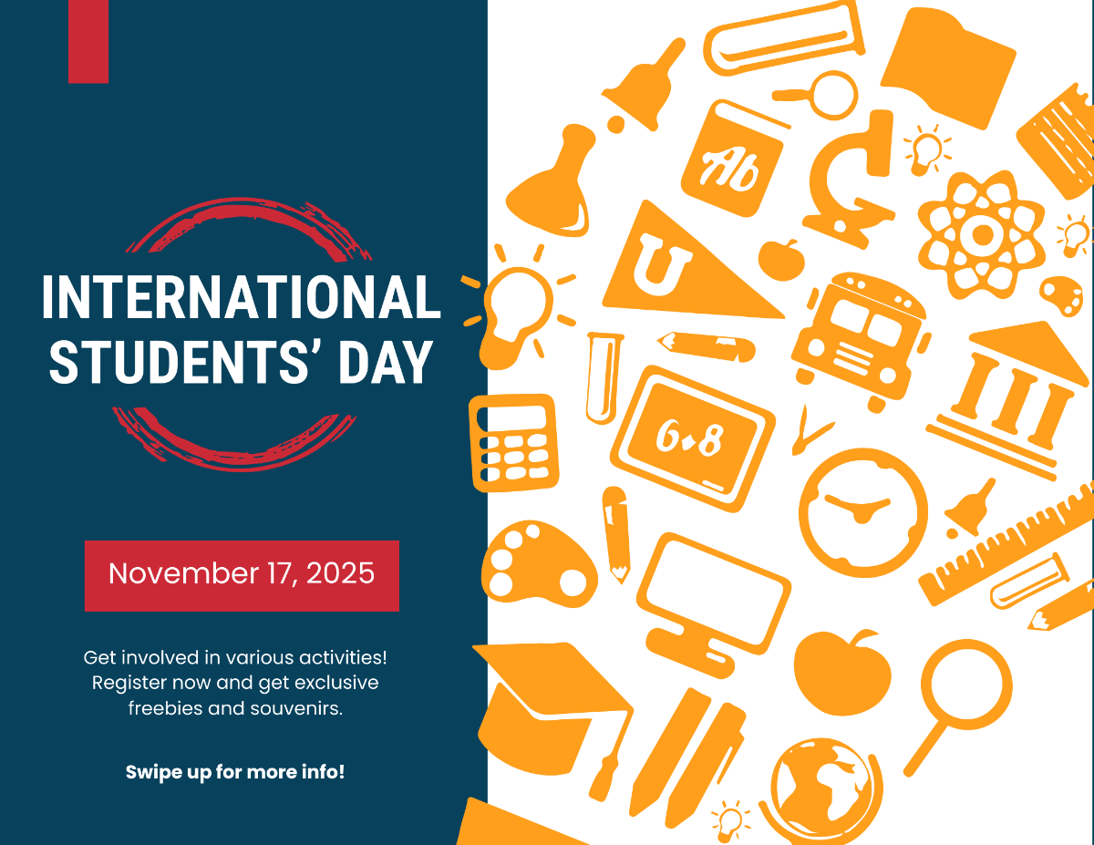 Free International Student's Day Instagram Story Template