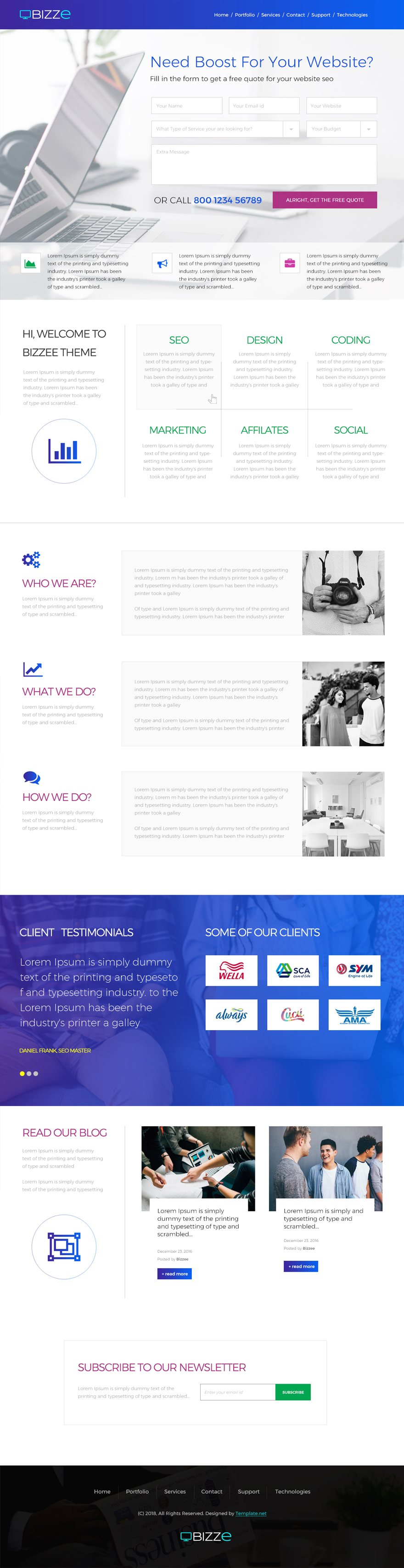 Building Company Website Template HTML5 PSD Template net