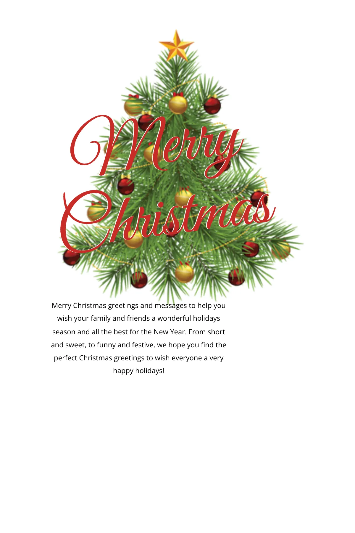 Free Merry Christmas Thank You Card Template to Edit Online