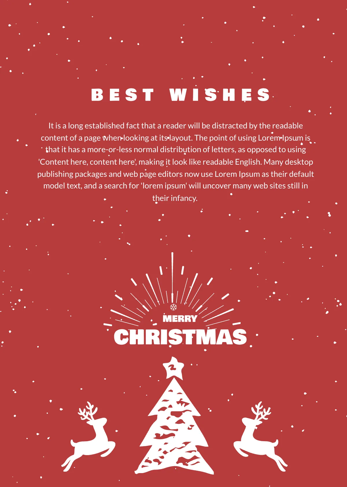 Free Retro Christmas Thank You Card Template to Edit Online