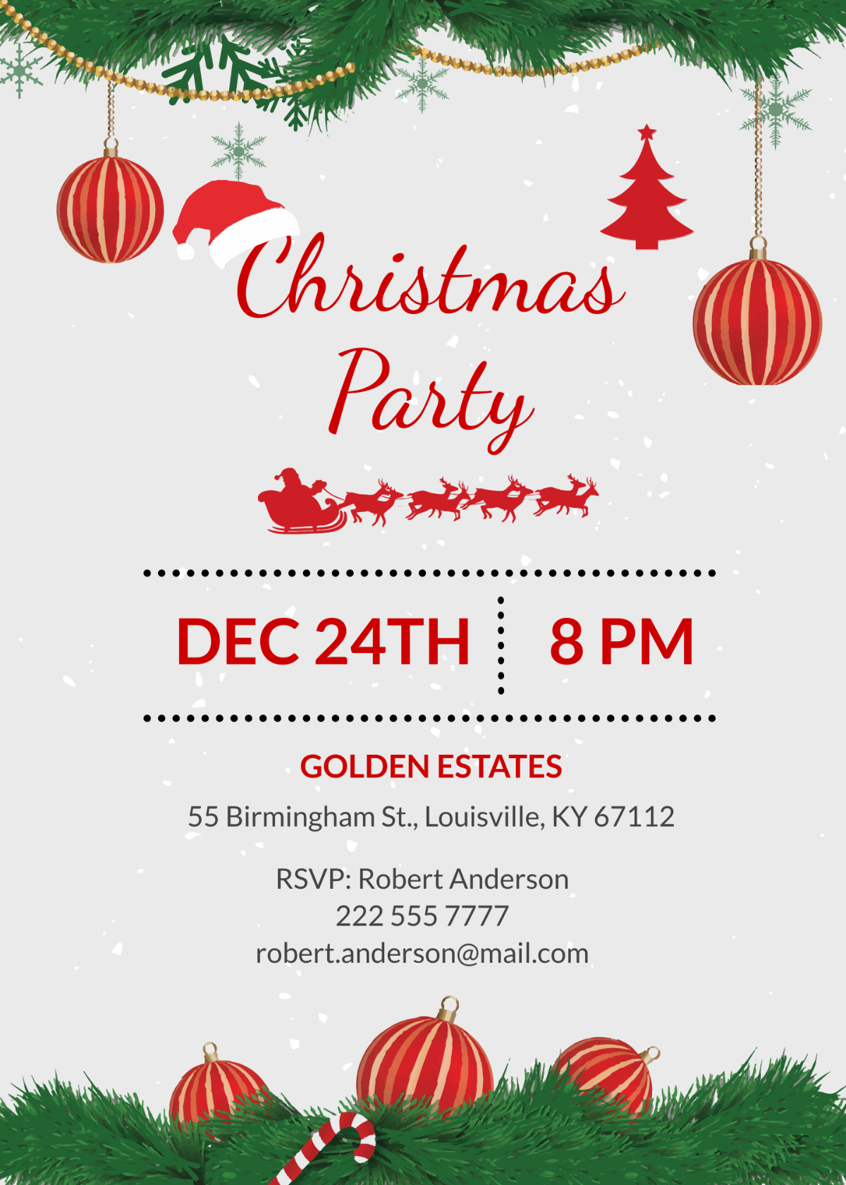 FREE Christmas Invitation Templates & Examples - Edit Online & Download ...